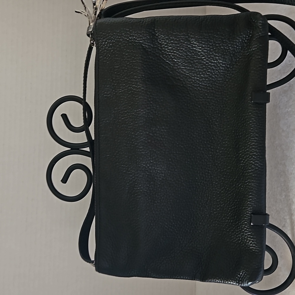 Ted Baker | Women's Crossbody Black Exotic Animal Snake Print Tassels Bag - Picture 3 of 16